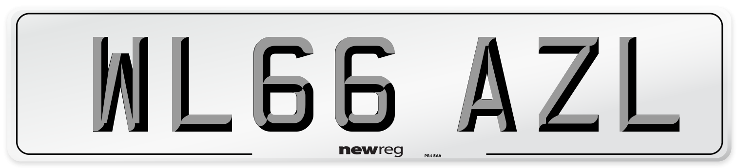 WL66 AZL Number Plate from New Reg